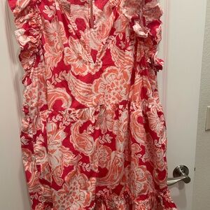 Crown & Ivy Pink and White Floral Dress